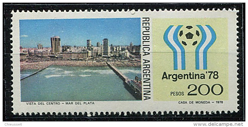 Argentine ** N° 1114 - "Argentina 78" Coupe Du Monde De Foot. Paysages Et Emblème De La Coupe - Neufs