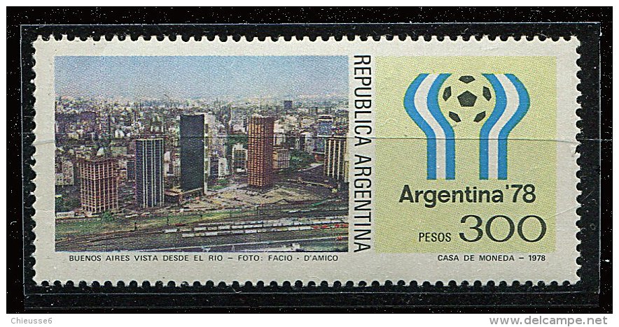 Argentine ** N° 1115 - "Argentina 78" Coupe Du Monde De Foot. Paysages Et Emblème De La Coupe - Ungebraucht