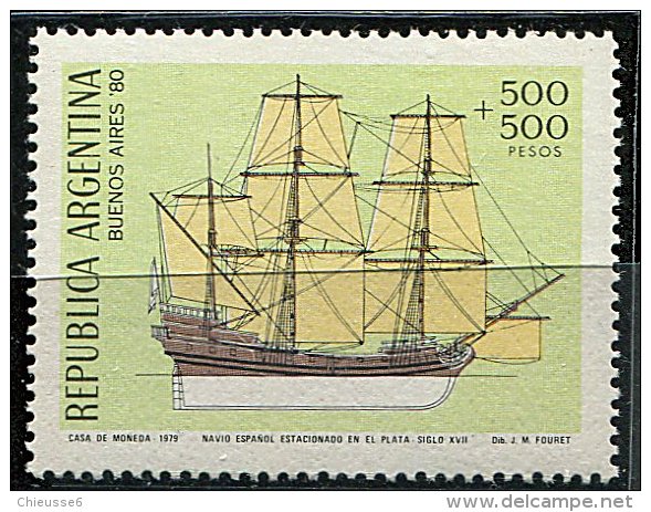 Argentine ** N° 1186 - Navire Espagnol - Neufs