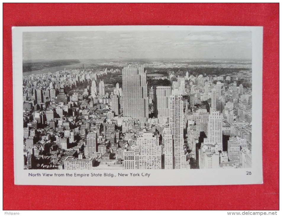 RPPC-  -- New York > New York City > Manhattan View From Empire State Bldg.1952  Cancel  Ref 1208 - Manhattan