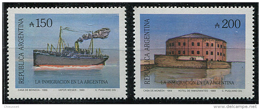 Argentine ** N° 1685/1686 - Immigration En Argentine - Neufs