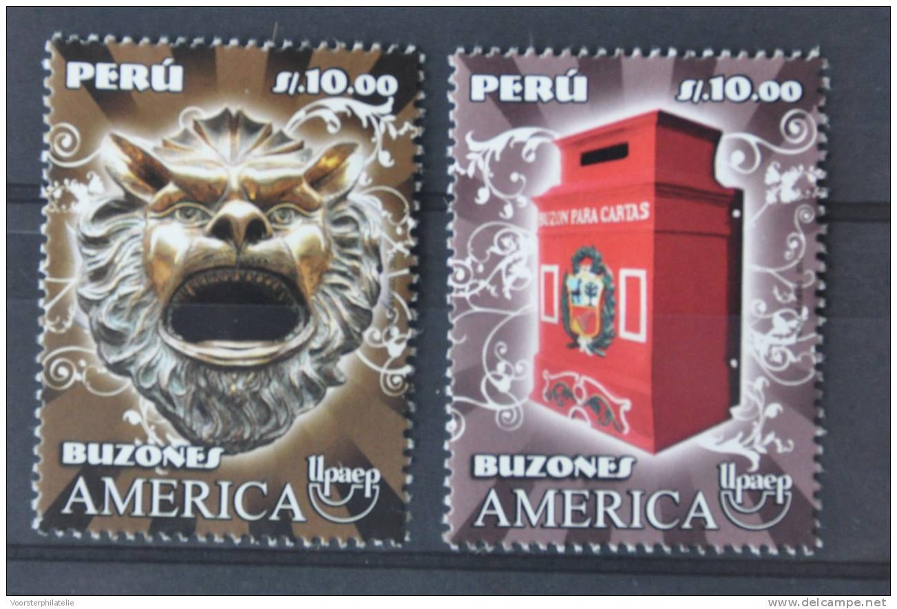 C 297 ++ PERU 2011 UPAEP BRIEVENBUSSEN MAILBOXES BRIEFKASTEN MNH ** - Peru