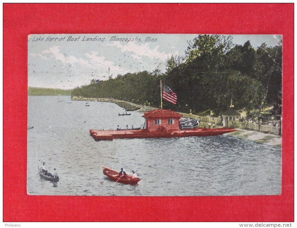 Minnesota > Minneapolis  Lake Harriet Boat Landing  1914 Cancel    Ref 1209 - Minneapolis