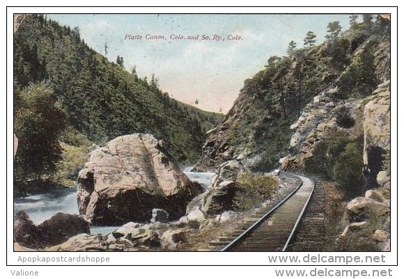 Colorado South Rocky Mountain Platte Canon 1910 Rails (neuve) - Rocky Mountains
