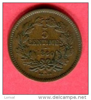 5 CENTIMES 1860 TB + 27 - Luxembourg