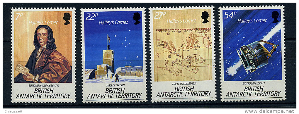 Antarctique Britann.** N° 152 à 155 - Passage De La Comète De Halley - Unused Stamps