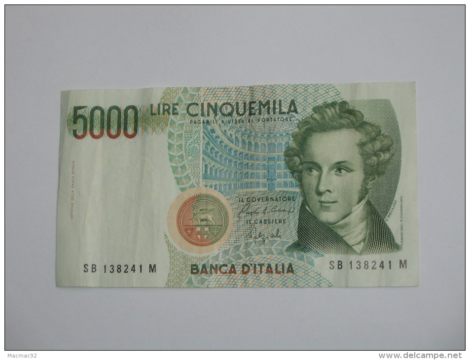 5000 LIRE - Cinquemila - ITALIE  - Banca D´Italia 1985. **** EN ACHAT IMMEDIAT **** - 5000 Lire