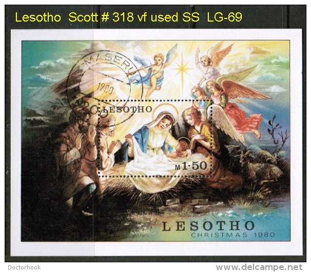 LESOTHO   Scott  # 318  VF USED  SOUVENIR SHEET - Lesotho (1966-...)