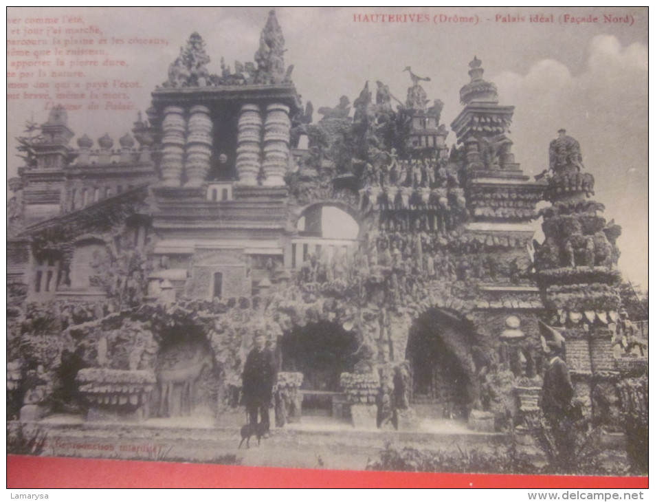 1910 CPA De HAUTERIVES (Drôme) Rhône >palais Idéal Du Facteur Cheval Façade Nord - Andere & Zonder Classificatie