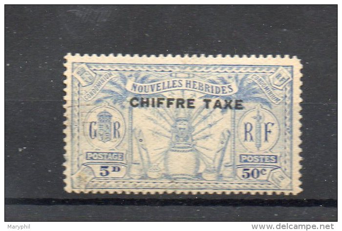 LOT 619 - NOUVELLE HEBRIDES - TAXE N° 4 * Charnière - Cote 70 &euro; - Timbres-taxe