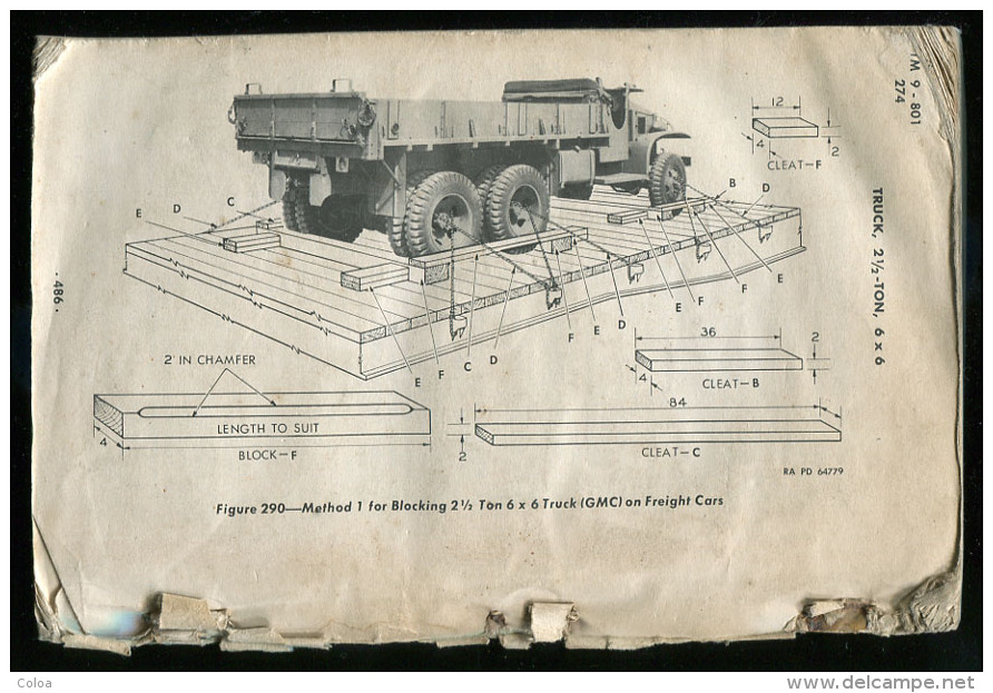 Manuel De Dépannage  Truck 2 ½ Ton GMC 6x6 En Anglais - US Army