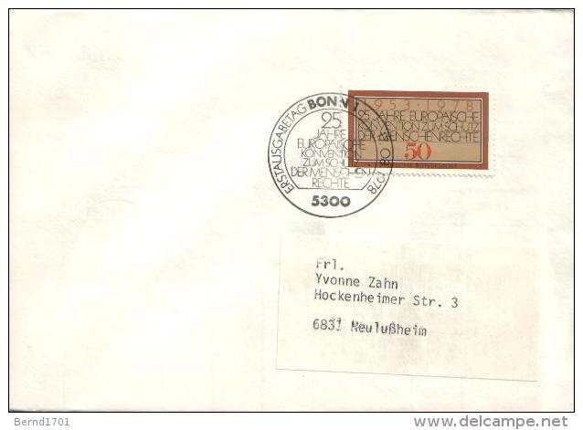 Germany - FDC Mi-Nr. 979 (V820)- - 1971-1980