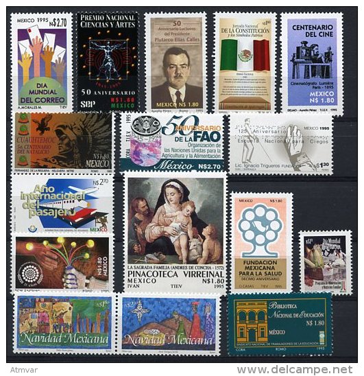 MEXICO / MEXIQUE (1995) - Sellos Y Series Nuevas / Mint Sets And Stamps (M016) - Mexico