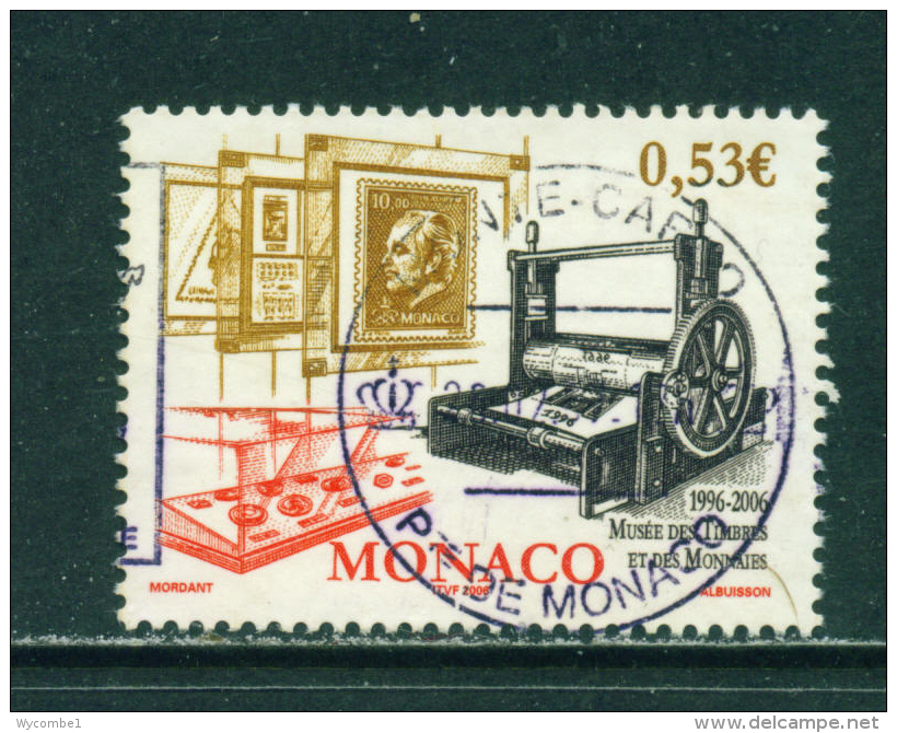 MONACO - 2006  Stamp And Coin Museum  53c  Used As Scan - Gebraucht