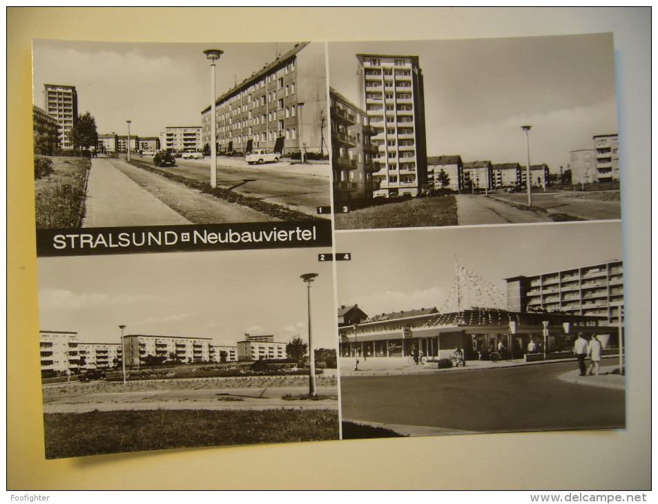 Germany: Sralsund - Neubauviertel Knieper, Heinrich-Heine-Ring -  1970s Unused - Stralsund