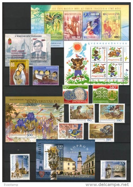 HUNGARY-2010. Full Year Set With Sheets  MNH!! Cat.Value :147EUR - Collections