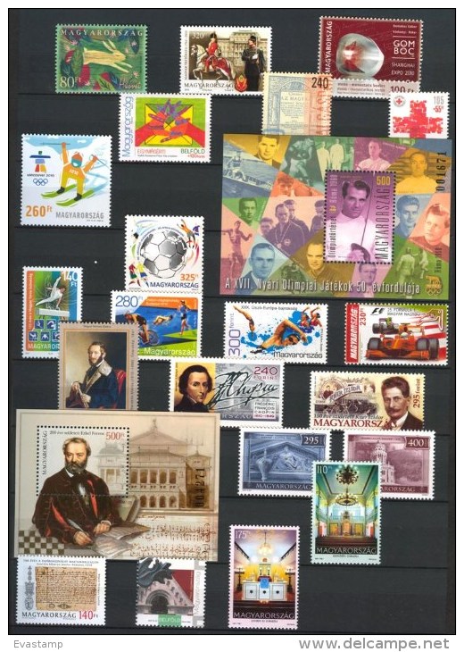 HUNGARY-2010. Full Year Set With Sheets  MNH!! Cat.Value :147EUR - Annate Complete