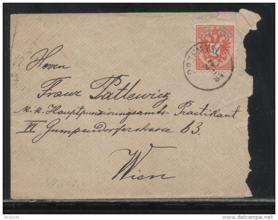 POLAND AUSTRIAN PARTITION ZONE LETTER FROM PRZEMYSL TO VIENNA - Storia Postale