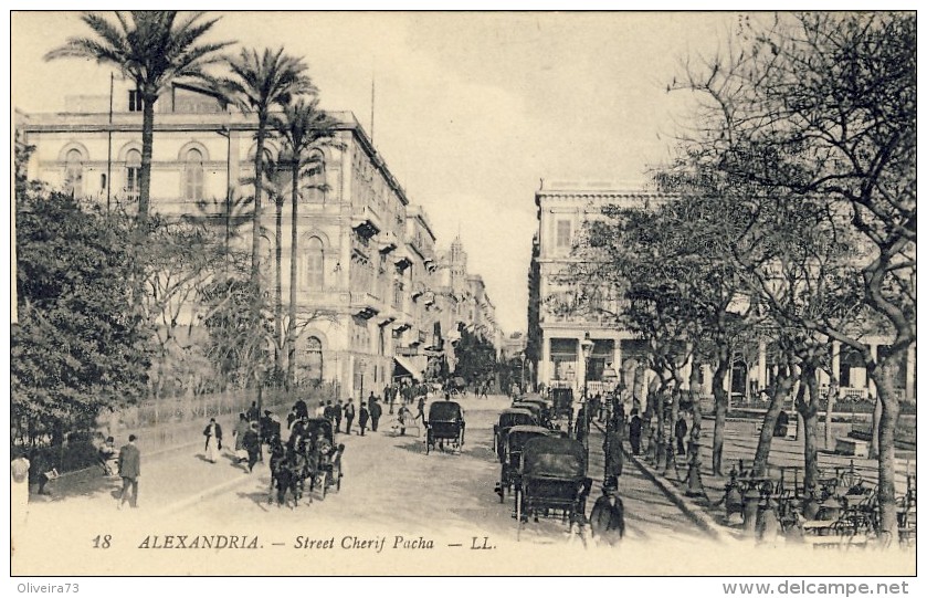 ALEXANDRIA - Rue Chérif-Pacha - 2 Scans - Alexandrië