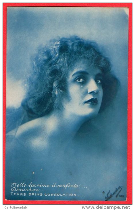 [DC6209] FOTOCELERE - NELLE LACRIME IL CONFORTO - TEARS BRING CONSOLATION - Old Postcard - Women