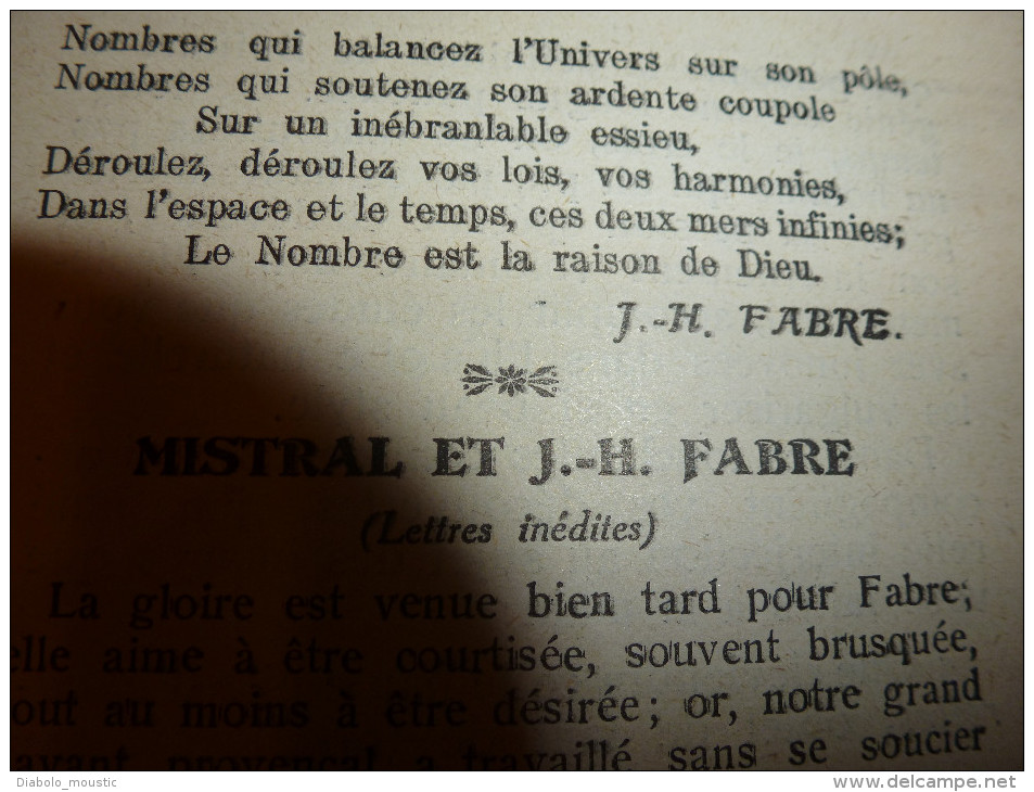 1913 J.-H. FABRE; Aéroplanes : lettres de Blériot, Beaumont, Garros,Farman,Tabuteau, Védrine; Athènes; Thésée ;Durenque