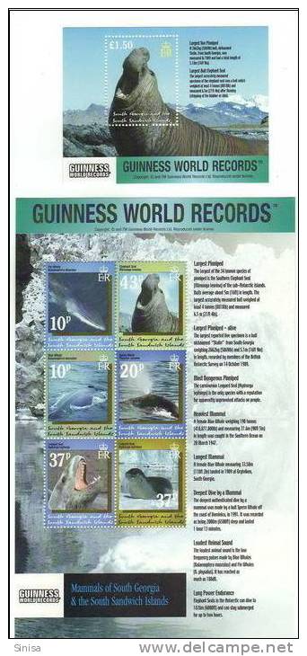 South Georgia And South Sandwich Islands / S/S / Guinness World Records - Georgia Del Sud