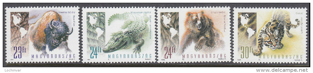 HUNGARY, 1998 WILDLIFE 4 MNH - Neufs