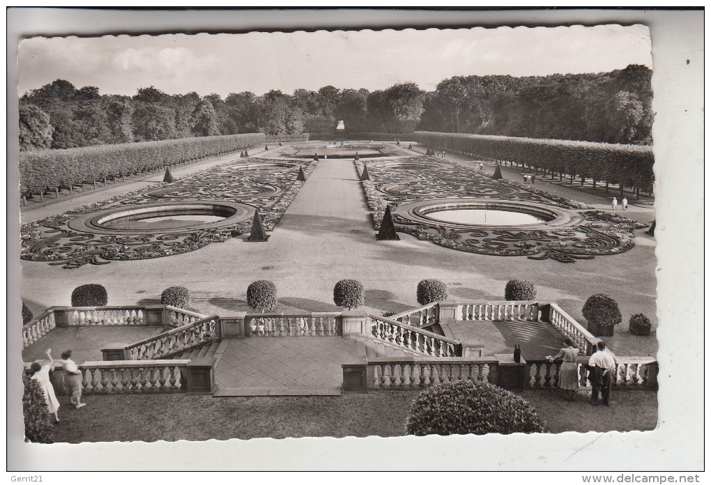 5040 BRÜHL, Schloss Augustusburg, Garten, 1957 - Bruehl