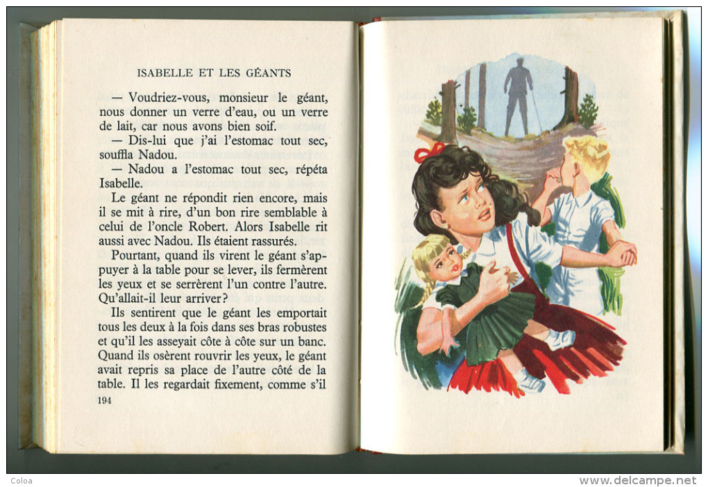 Arcachon Véronique DAY  Isabelle Et Les Géants 1963 - Bibliotheque Rouge Et Or