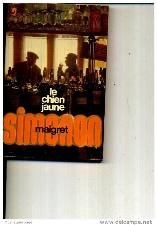 SIMENON MAIGRET ET LE CHIEN JAUNE  POCHE 189 PAGES - 10/18 - Bekende Detectives