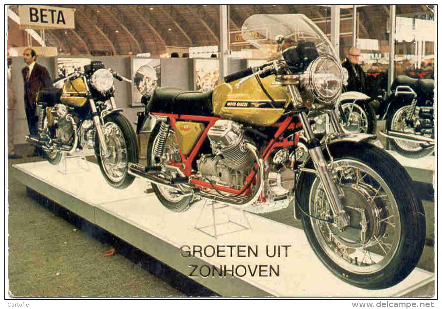 ZONHOVEN-GROETEN UIT ZONHOVEN-BROMFIETS-MOTO GUZZI-SPORT-VELOCITA-VERZ ONDEN KAART-1979-ZIE 2 SCANS! ! ! - Zonhoven