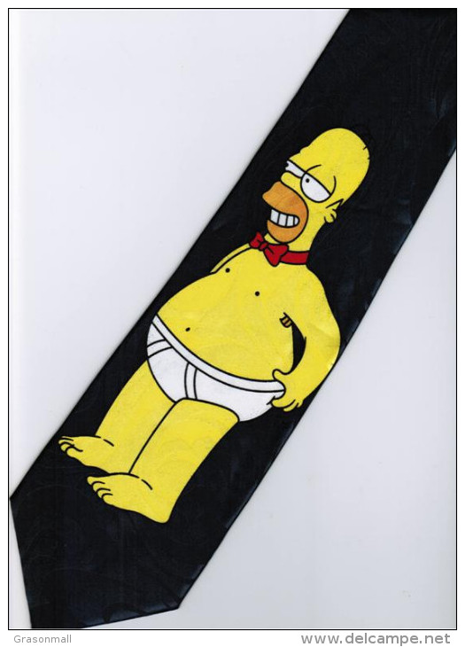 The Simpsons Homer Underwear Silk Cartoon Novelty Fancy NECK TIE - Andere & Zonder Classificatie