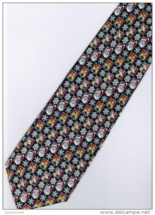 Christmas Santa Claus Xmas #29 Reindeer Silk Cartoon Novelty Fancy NECK TIE - Otros & Sin Clasificación