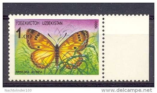 MR379 VLINDERS BUTTERFLIES SCHMETTERLINGE MARIPOSAS PAPILLONS UZBEKISTAN 1992 PF/MNH  VANAF1EURO - Vlinders