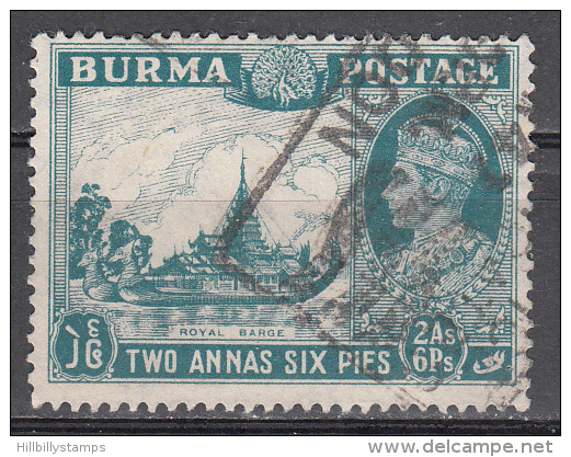 Burma    Scott No.  57   Used   Year  1946 - Myanmar (Burma 1948-...)