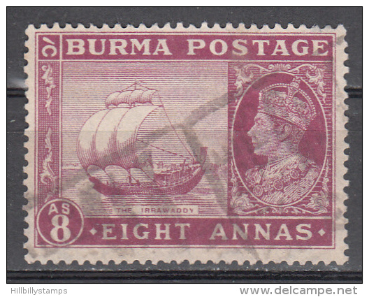 Burma    Scott No.  61    Used   Year  1946 - Myanmar (Birma 1948-...)