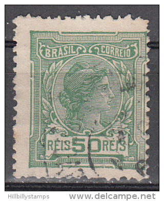Brazil    Scott No.  203    Used  Year  1918     Unwmkd - Oblitérés