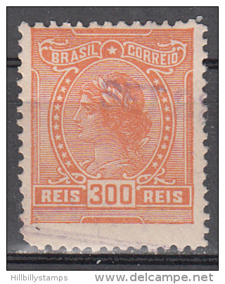 Brazil    Scott No.  205    Used  Year  1918     Unwmkd - Usados