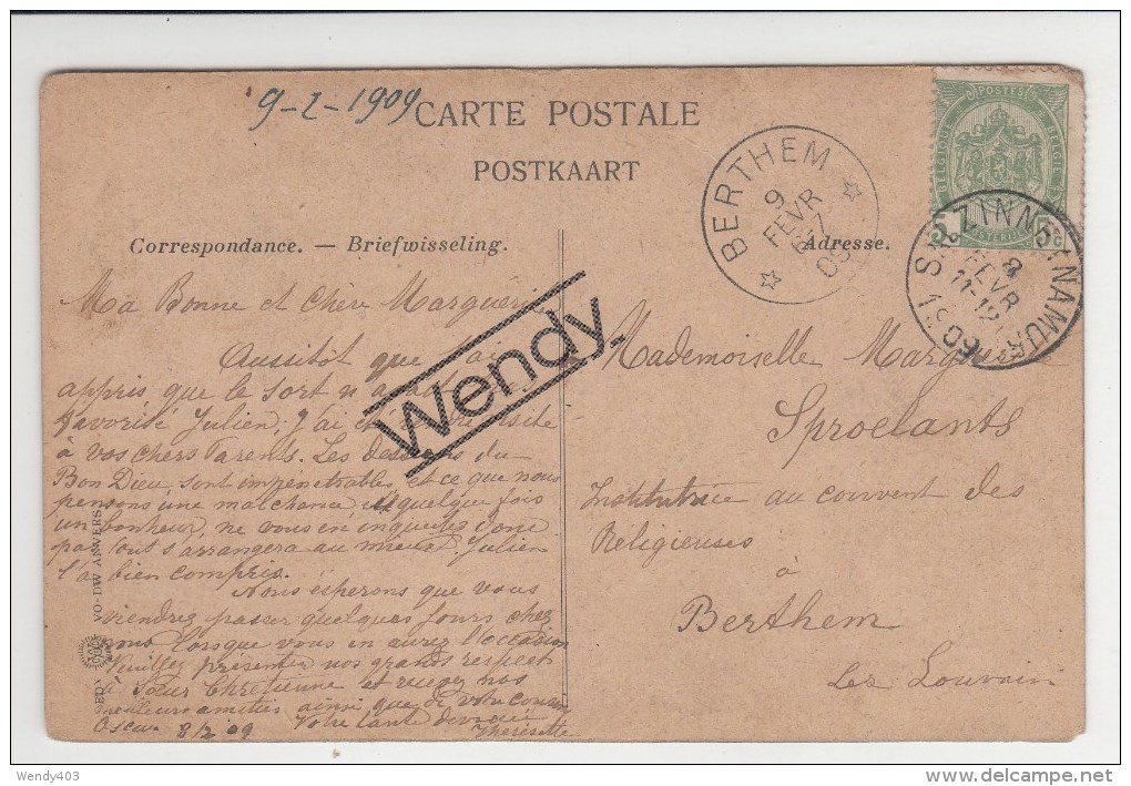 Berthem 1909 - Postmarks With Stars