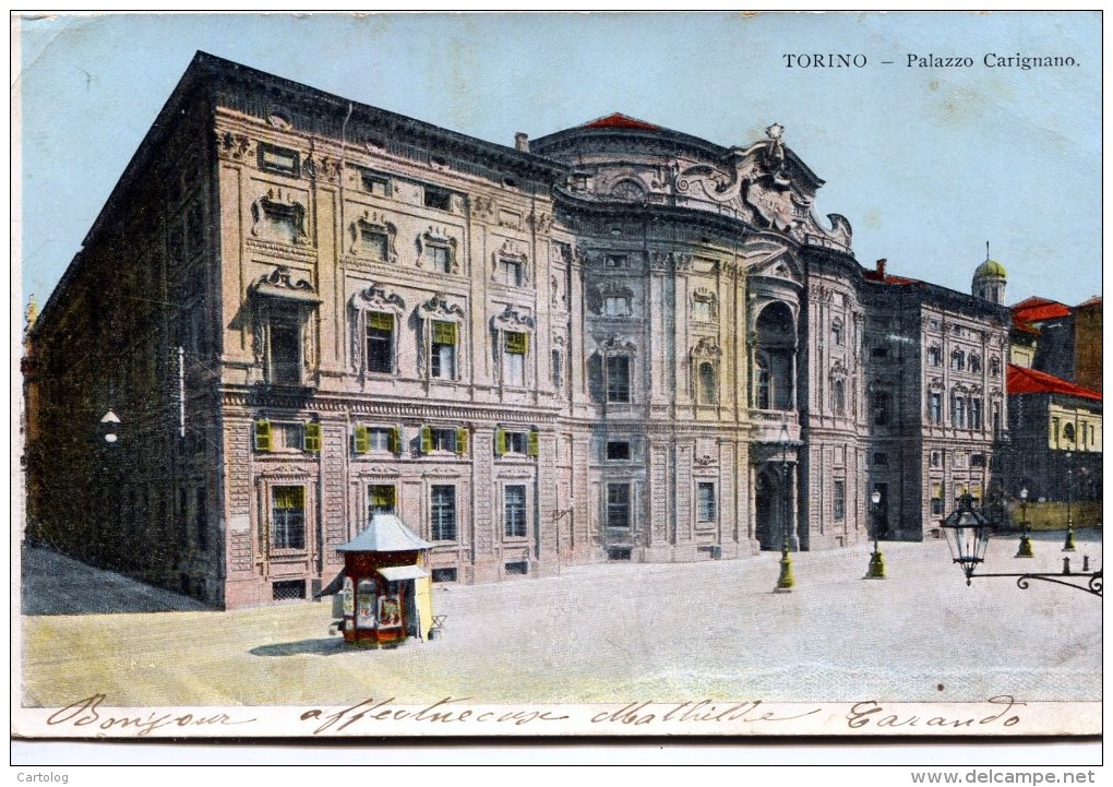 Torino. Palazzo Carignano - Palazzo Carignano