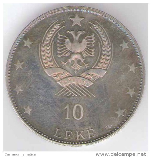 ALBANIA - Socialist People's Republic Of Albania - 10 LEKE ( 1968 ) SKANDERBEG - Silver Coin / AG / SILVER 1000 - Albanien