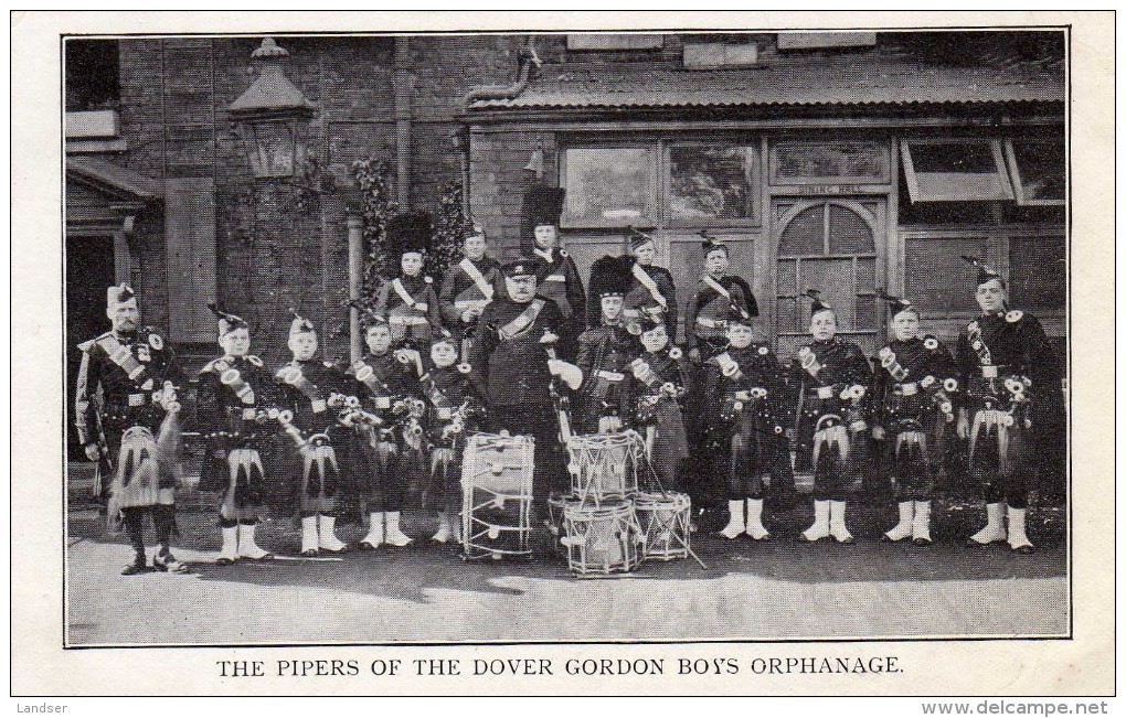 The Pipers Of The Dover Gordon Boys Orphanage 1898 - Dover