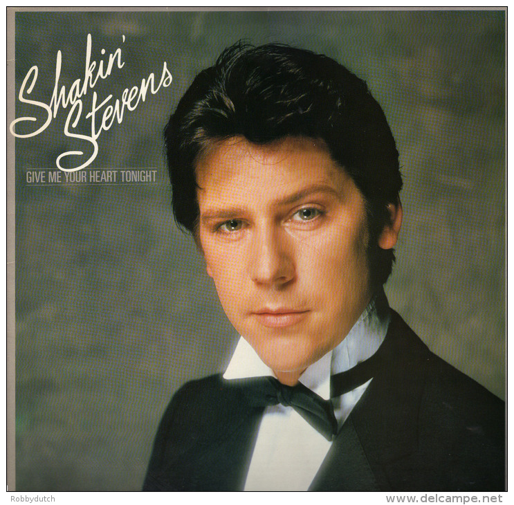 * LP *  SHAKIN' STEVENS - GIVE ME YOUR HEART TONIGHT (Holland 1982 EX!!!) - Rock
