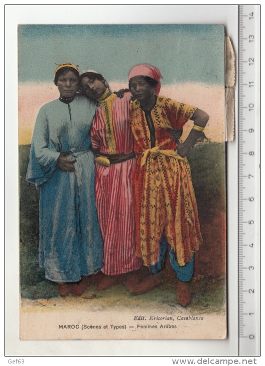 Maroc (Scènes Et Types) Femmes Arabes - Carte Colorisée (1922) - Autres & Non Classés