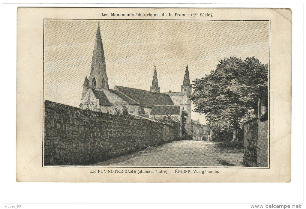 Les Monuments Historiques De La France-LE PUY NOTRE DAME-EGLISE - Vue Générale - Other & Unclassified