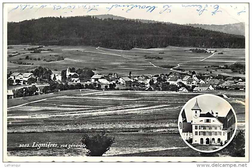 Suisse -ref C517- Lignieres - Vue Generale - - Lignières