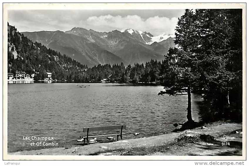 Suisse -ref C508- Lac Champex Et Gd Combin  - Carte Bon Etat  - - Cham