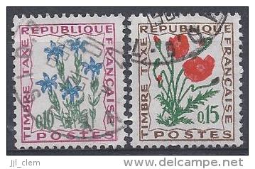 France Taxe N° 96-97  Obl. - 1960-.... Used