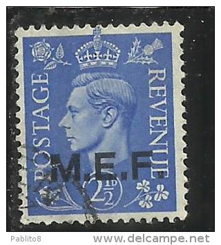 COLONIE OCCUPAZIONI STRANIERE MEF 1943 - 1947 M.E.F. 2 1/2 P USED - Britische Bes. MeF