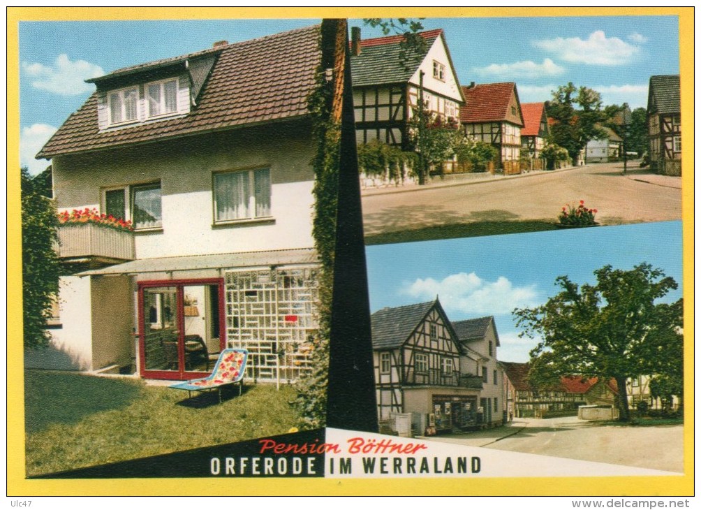 - ORFERODE IM WERRALAND - Pension Böttner - Scan Verso - - Witzenhausen